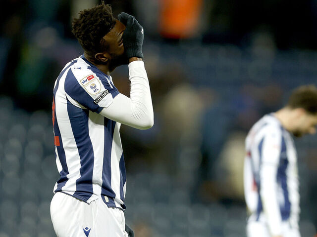 WEST BROMWICH, ENGLAND - DECEMBER 26: Daryl Dike of West Bromwich Albion looks dejected as he reacts after the final whistle and the 1-2 defeat in the Sky Bet Championship match between West Bromwich Albion and Bristol City at The Hawthorns on December 26, 2025 in West Bromwich, United Kingdom.