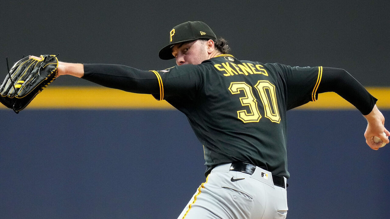 MILWAUKEE, WISCONSIN - APRIL 24: Paul Skenes #30 of the Pittsburgh Pirates throws a pitch in the first inning against the Milwaukee Brewers at American Family Field on April 24, 2026 in Milwaukee, Wisconsin.