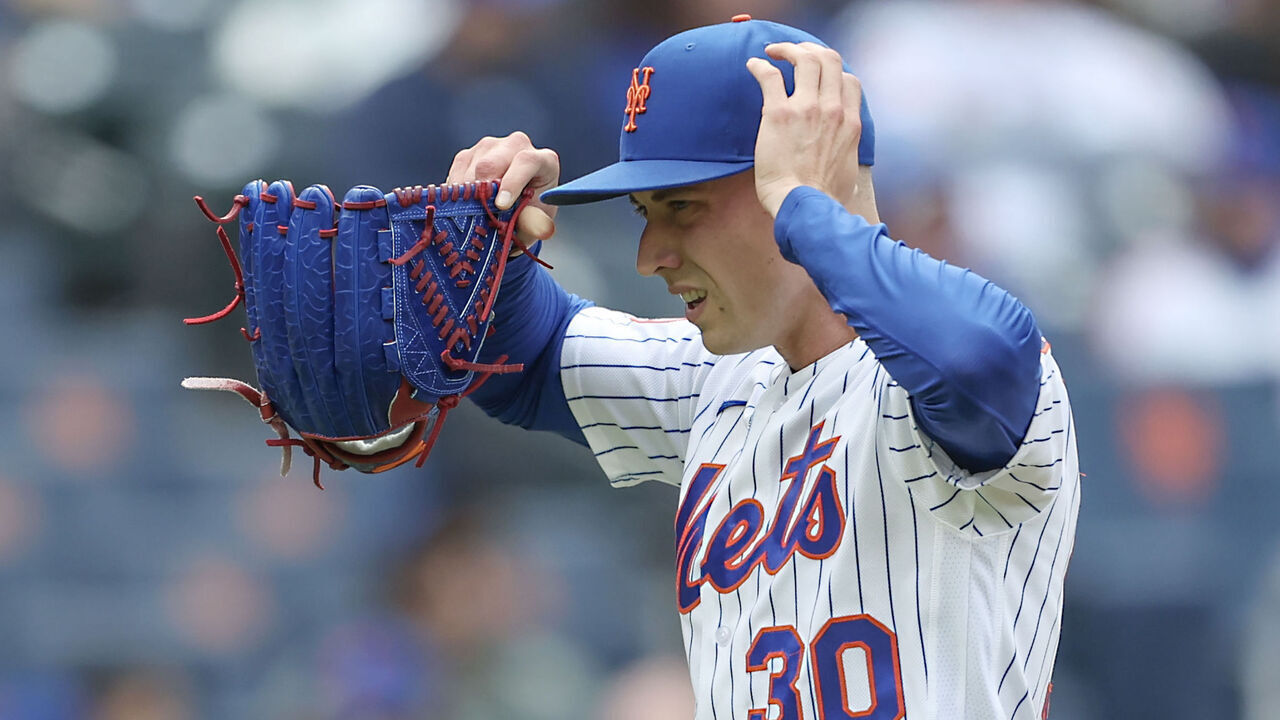 NEW YORK, NEW YORK - APRIL 30: Pitcher Luke Weaver #30 of the New York Mets walks to the dugout during the eighth inning of a game against the Washington Nationals at Citi Field on April 30, 2026 in the Queens borough of New York City.