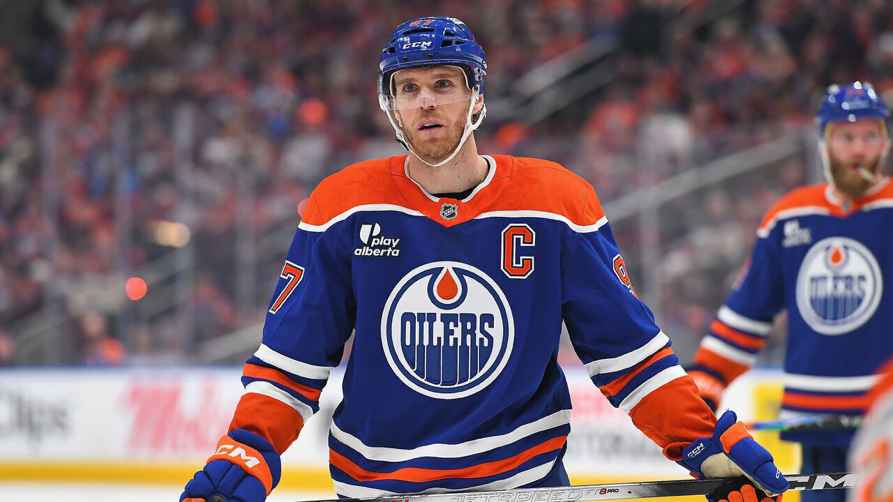 EDMONTON, CANADA - APRIL 20: Connor McDavid #97 of the Edmonton Oilers in action during Game One of the First Round of the 2026 Stanley Cup Playoffs against the Anaheim Ducks at Rogers Place on April 20, 2026, in Edmonton, Alberta, Canada.