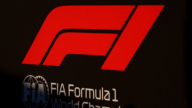 SUZUKA, JAPAN - MARCH 26: F1 logo on a sign during previews ahead of the F1 Grand Prix of Japan at Suzuka Circuit on March 26, 2026 in Suzuka, Japan.