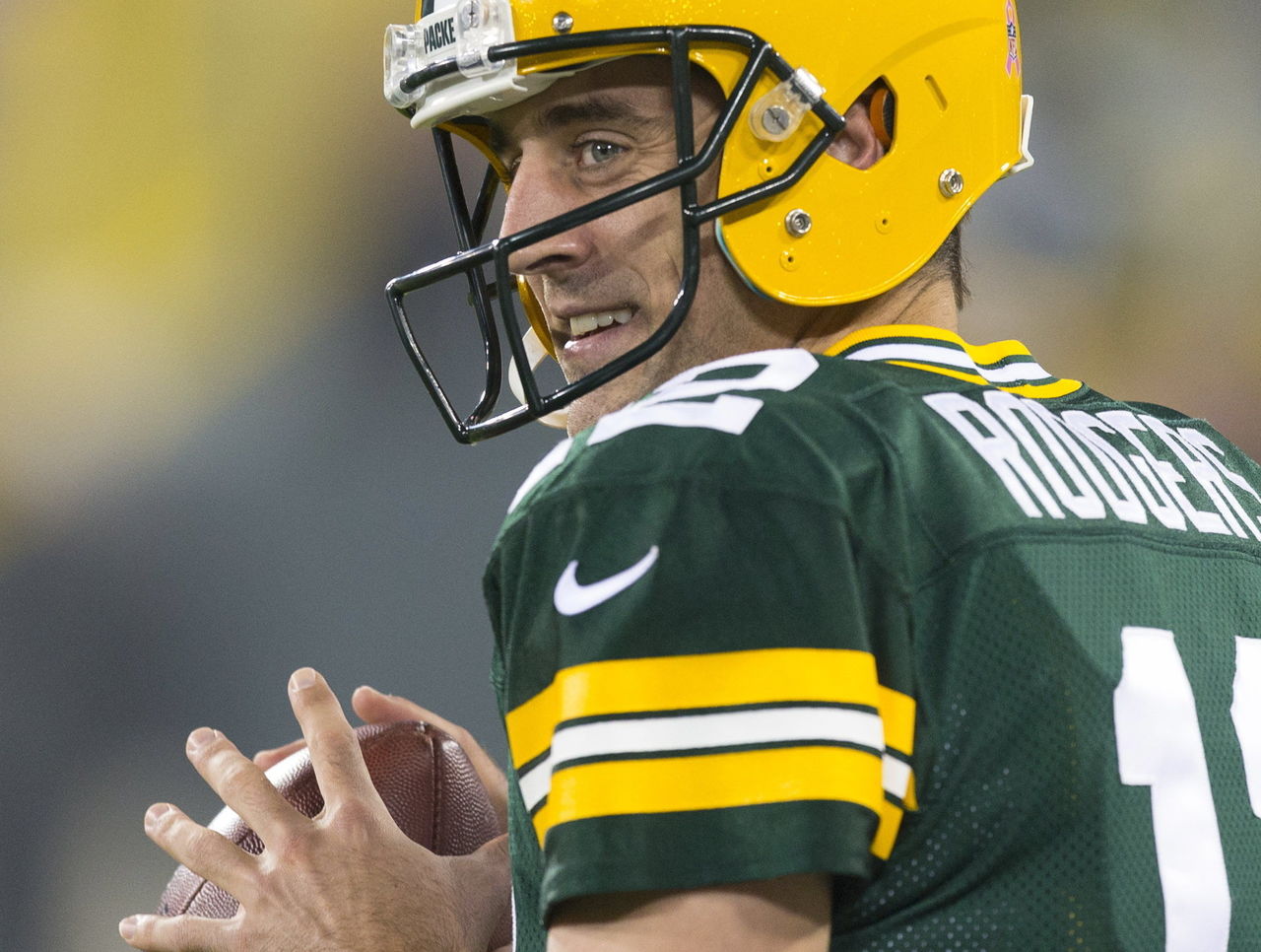 Aaron Rodgers is playing quarterback like it has never been played, smirk  and all