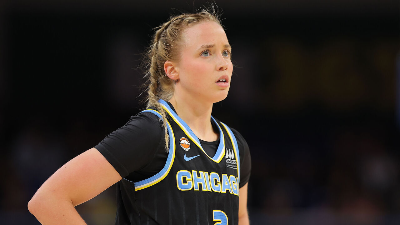 CHICAGO, IL - APRIL 29: Hailey Van Lith #2 of the Chicago Sky looks on during the second half against the Atlanta Dream on April 29, 2026 at Wintrust Arena in Chicago, Illinois.