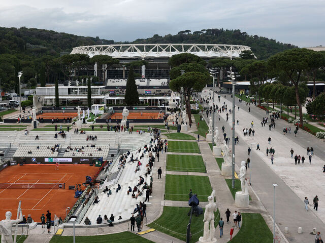 ROME, ITALY - MAY 05: A general view during day one of the Internazionali BNL D'Italia at Foro Italico on May 05, 2026 in Rome, Italy
