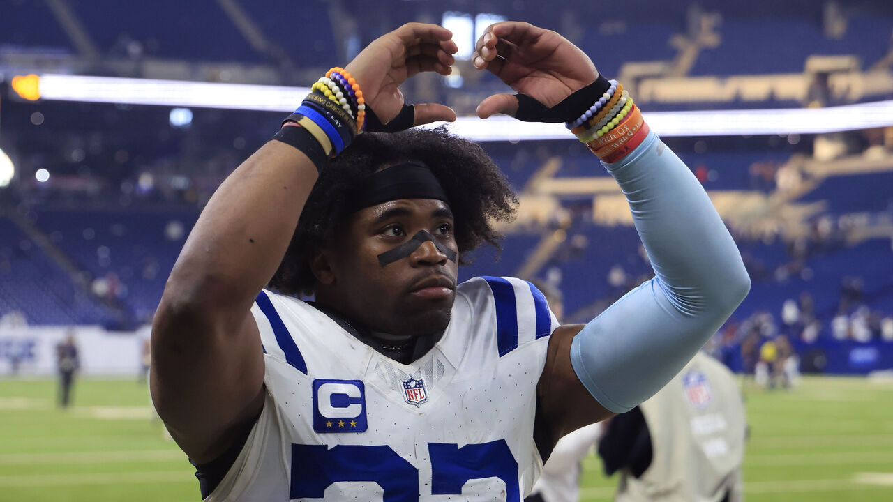 INDIANAPOLIS, INDIANA - DECEMBER 22: Kenny Moore II #23 of the Indianapolis Colts walks off the field after a win over the Tennessee Titans at Lucas Oil Stadium on December 22, 2024 in Indianapolis, Indiana.