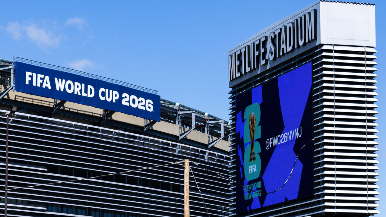 EAST RUTHERFORD, NEW JERSEY - MAY 01: A general view of MetLife Stadium ahead of the 2026 World Cup at New York New Jersey Stadium on May 01, 2026 in East Rutherford, New Jersey.