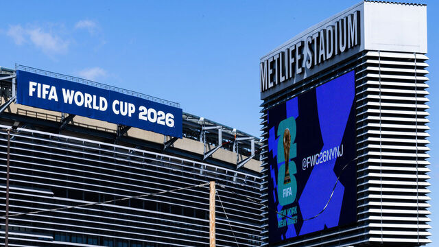 EAST RUTHERFORD, NEW JERSEY - MAY 01: A general view of MetLife Stadium ahead of the 2026 World Cup at New York New Jersey Stadium on May 01, 2026 in East Rutherford, New Jersey.