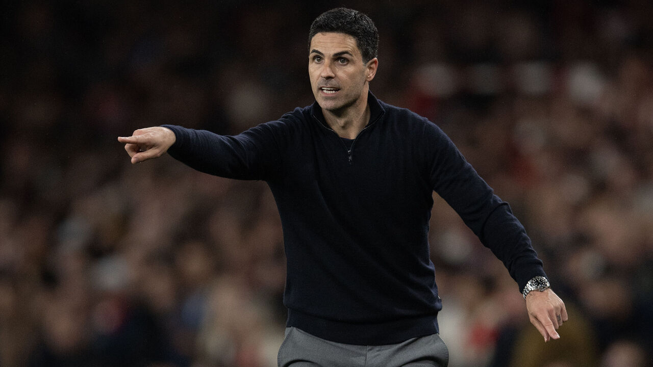 LONDON, ENGLAND - MAY 5: Arsenal FC Head Coach Mikel Arteta during the UEFA Champions League 2025/26 Semi Final Second Leg match between Arsenal FC and Atletico de Madrid at Arsenal Stadium on May 5, 2026 in London, England.