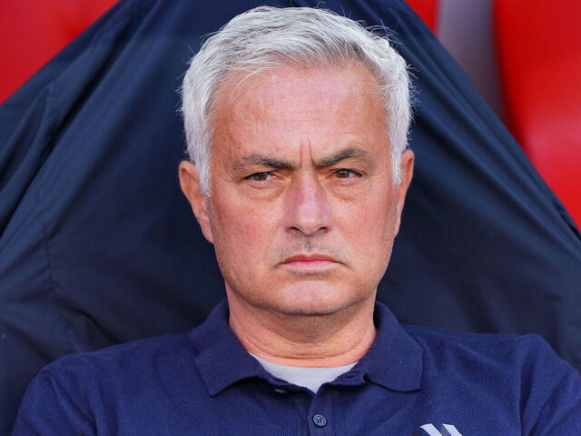 LISBON, PORTUGAL - APRIL 25: Head Coach Jose Mourinho of SL Benfica before the start of the Liga Portugal Betclic match between SL Benfica and Moreirense FC at Estadio da Luz on April 25, 2026 in Lisbon, Portugal.