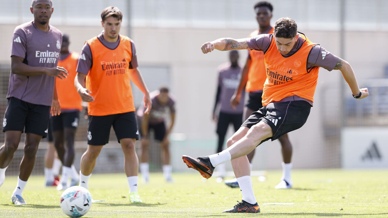 MADRID, SPAIN - APRIL 28: Federico Valverde of Real Madrid at Ciudad Real Madrid on April 28, 2026 in Madrid, Spain.
