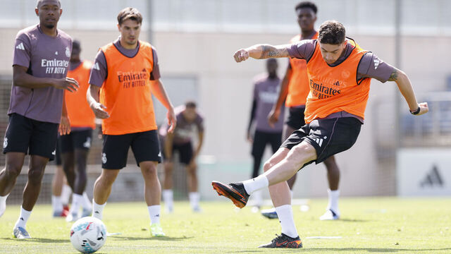 MADRID, SPAIN - APRIL 28: Federico Valverde of Real Madrid at Ciudad Real Madrid on April 28, 2026 in Madrid, Spain.