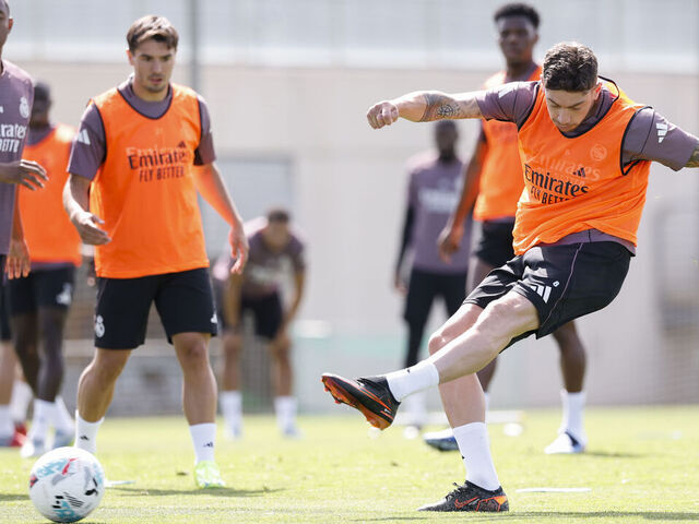 MADRID, SPAIN - APRIL 28: Federico Valverde of Real Madrid at Ciudad Real Madrid on April 28, 2026 in Madrid, Spain.