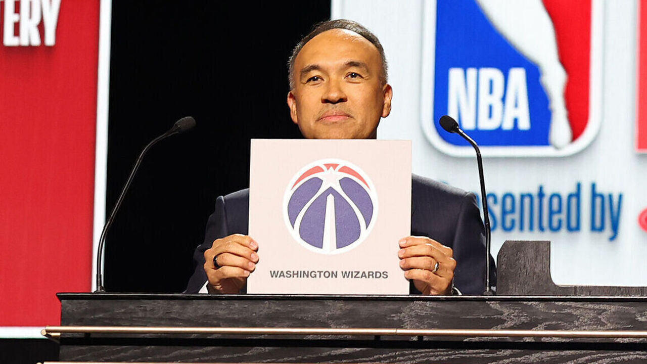 CHICAGO, IL - MAY 12: The Washington Wizards receive the 6th Pick during 2025 NBA Draft Lottery on May 12, 2025 in Chicago, Illinois at McCormick Convention Center. Mandatory Copyright Notice: Copyright 2025 NBAE