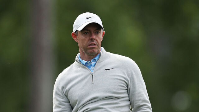 CHARLOTTE, NORTH CAROLINA - MAY 06: Rory McIlroy of Northern Ireland in action during the Pro Am event prior to the Truist Championship 2026 at Quail Hollow Country Club on May 06, 2026 in Charlotte, North Carolina.