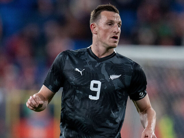 CHORZOW, POLAND - OCTOBER 9: Chris Wood of New Zealand during the International Friendly match between Poland and New Zealand at Silesian Stadium on October 9, 2025 in Chorzow, Poland.
