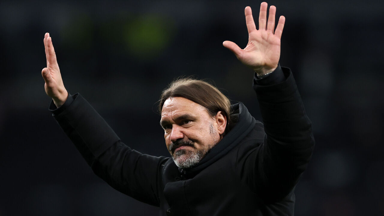 LONDON, ENGLAND - MAY 11: Daniel Farke, Manager of Leeds United, after the Premier League match between Tottenham Hotspur and Leeds United at Tottenham Hotspur Stadium on May 11, 2026 in London, England.