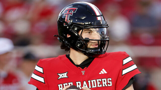 LUBBOCK, TEXAS - APRIL 17: Brendan Sorsby #2 of the Texas Tech Red Raiders passes during the Texas Tech Spring Game at Jones AT&T Stadium on April 17, 2026 in Lubbock, Texas.