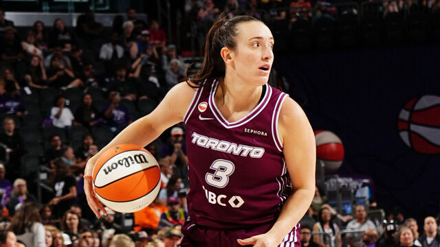 PHOENIX, AZ - MAY 19: Marina Mabrey #3 of the Toronto Tempo handles the ball during the game against the Phoenix Mercury on May 19, 2026 at PHX Arena in Phoenix, Arizona. Mandatory Copyright Notice: Copyright 2026 NBAE