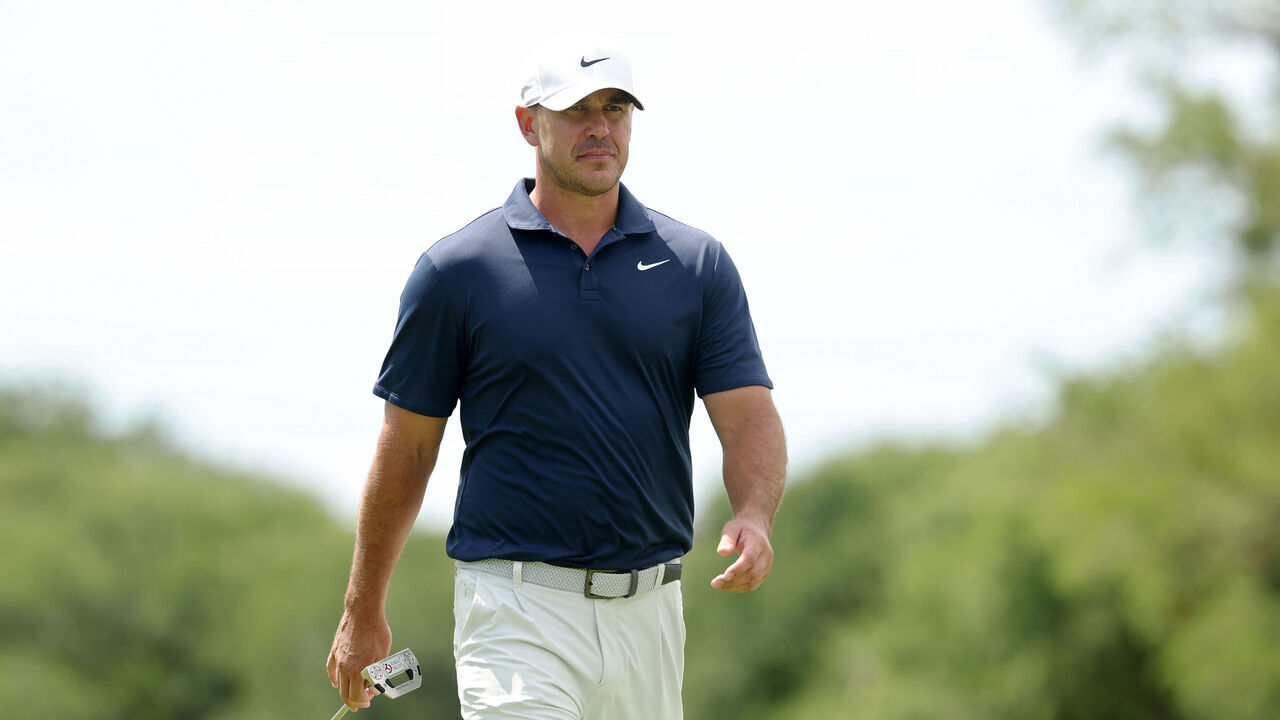 MCKINNEY, TEXAS - MAY 23: Brooks Koepka of the United States walks to the third green during the third round of THE CJ CUP Byron Nelson 2026 at TPC Craig Ranch on May 23, 2026 in McKinney, Texas.
