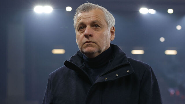 BIRMINGHAM, ENGLAND - MARCH 19: Bruno Genesio, head coach of LOSC Lille, during the UEFA Europa League 2025/26 Round of 16 Second Leg match between Aston Villa FC and Lille OSC at Villa Park on March 19, 2026 in Birmingham, England.