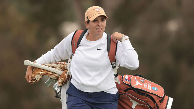 CARLSBAD, CALIFORNIA - MAY 25: Farah O'Keefe of the Texas Longhorns was the eighteenth hole during the Division I Women's Golf Championship held at Omni La Costa Resort & Spa on May 25, 2026 in Carlsbad, California.