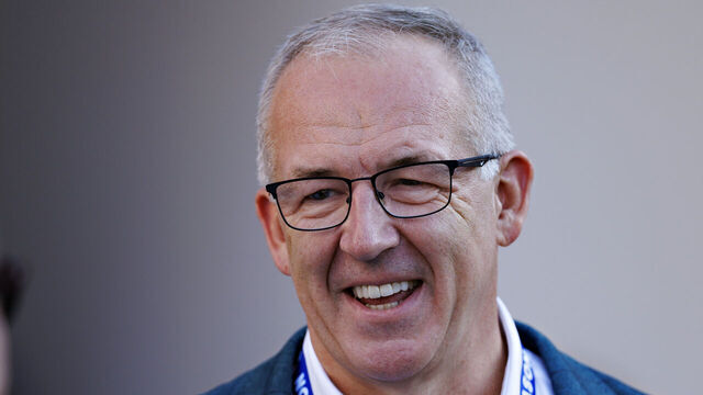 FAYETTEVILLE, ARKANSAS - OCTOBER 05: SEC Commissioner Greg Sankey on the sidelines before a game between the Tennessee Volunteers and the Arkansas Razorbacks at Donald W. Reynolds Razorback Stadium on October 05, 2024 in Fayetteville, Arkansas. The Razorbacks defeated the Volunteers 19-14.