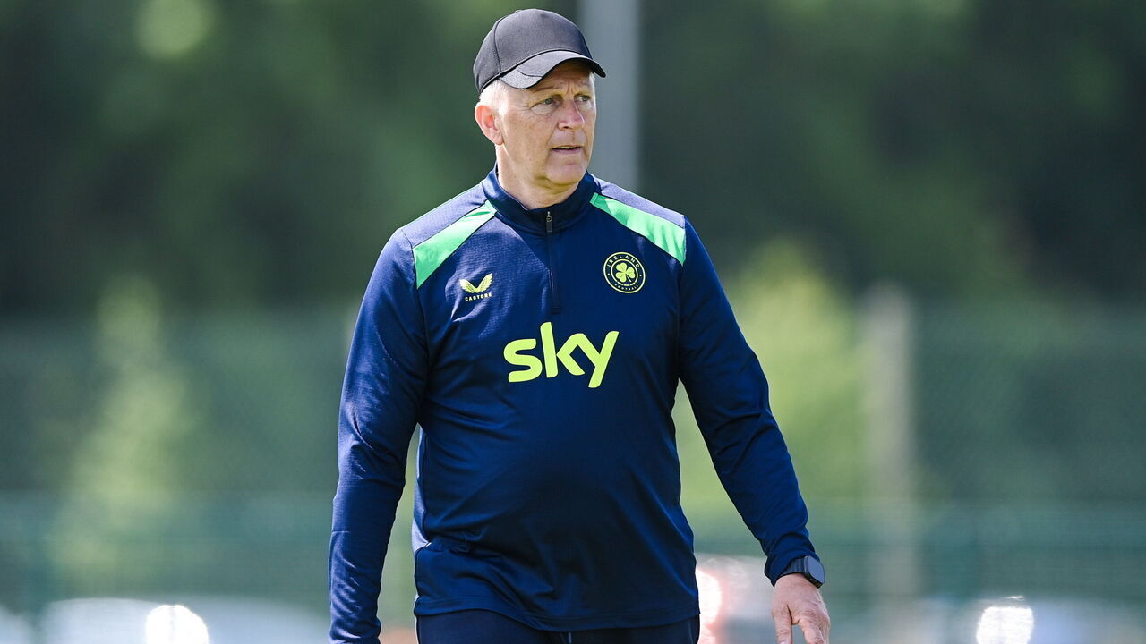 Dublin , Ireland - 27 May 2026; Head coach Heimir Hallgrimsson during a Republic of Ireland training session at the FAI National Training Centre in Abbotstown, Dublin.