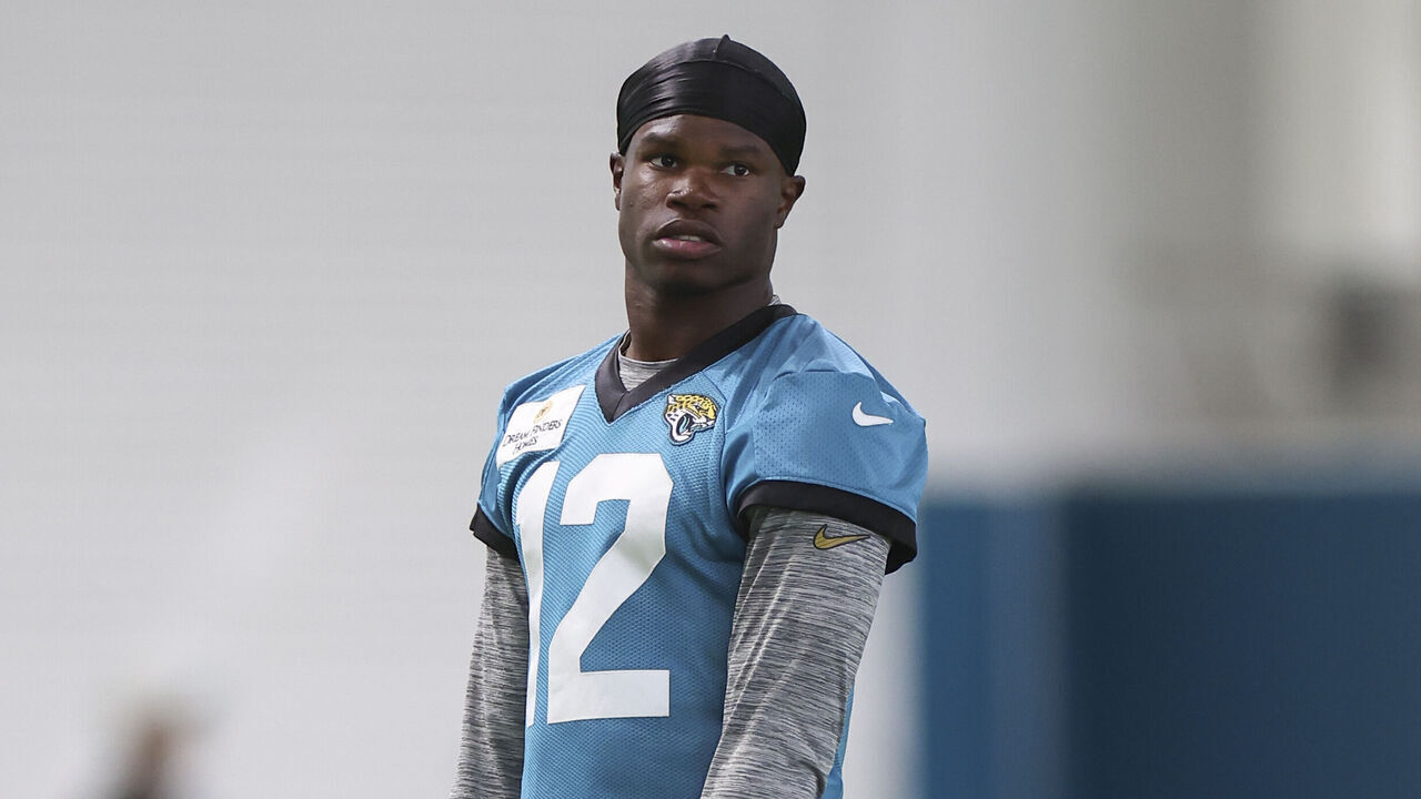 JACKSONVILLE, FL - MAY 26: Jacksonville Jaguars wide receiver Travis Hunter (12) during Jacksonville Jaguars OTA on May 26, 2026 at Miller Electric Center in Jacksonville, Fl.