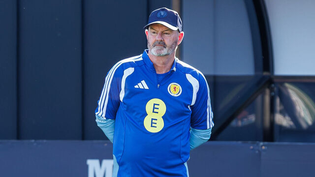 GLASGOW, SCOTLAND - MAY 26: Scotland manager Steve Clarke during Scotland training session at Lesser Hampden on May 26, 2026 in Glasgow, Scotland.