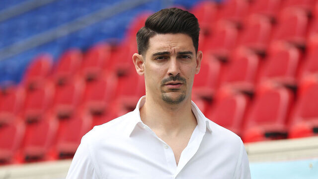 HARRISON, NEW JERSEY - MAY 04: Richard Feuz, General Manager of Chicago Stars FC, arrives prior to the NWSL match between NJ/NY Gotham FC and Chicago Stars at Sports Illustrated Stadium on May 04, 2025 in Harrison, New Jersey.