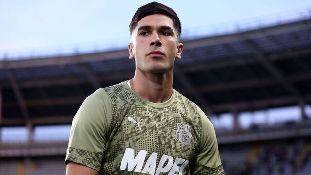 Turin, Italy - May 8: Cristian Volpato of US Sassuolo looks on during the Serie A match between Torino FC and US Sassuolo at Olimpico on May 8, 2026 in Torino, Italy.