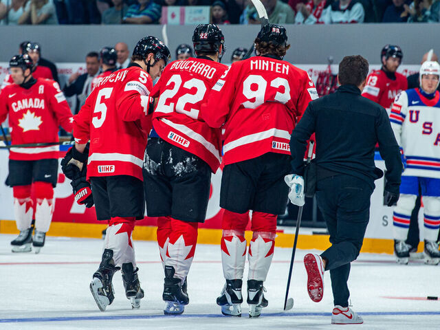 Bouchard out for remainder of Worlds after Lindgren hit