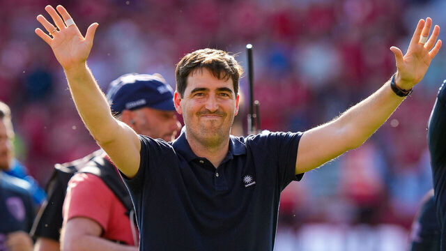 Andoni Iraola, manager of Bournemouth, applauds the fans after the final whistle during the Premier League match between Nottingham Forest and Bournemouth at City Ground in Nottingham, United Kingdom, on May 24, 2026.