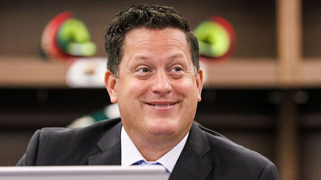 ST. PAUL, MINNESOTA - JULY 24: Director of Amateur Scouting Judd Brackett of the Minnesota Wild smiles during rounds 2-7 of the 2021 NHL Entry Draft at TRIA Rink on July 24, 2021 in St. Paul, Minnesota.