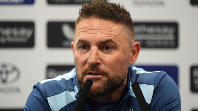 England head coach Brendon McCullum during a press conference at Lord's, London. England will face New Zealand in the first Rothesay Test match starting Thursday. Picture date: Tuesday June 2, 2026.