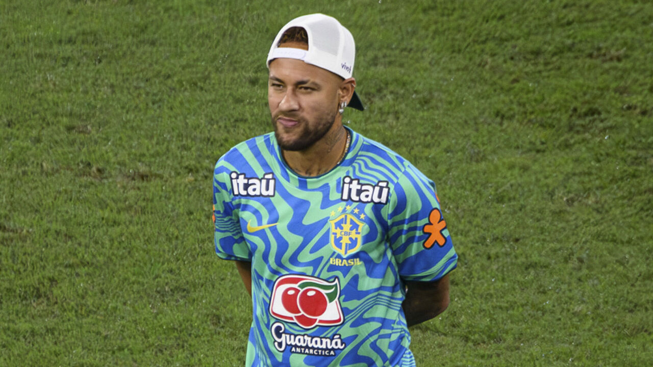 RIO DE JANEIRO, BRAZIL - MAY 31: Neymar of Brazil looks on prior to the international friendly match between Brazil and Panama at Maracana Stadium on May 31, 2026 in Rio de Janeiro, Brazil.