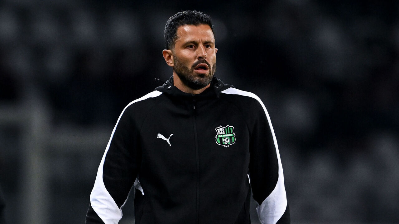 TURIN, ITALY - MAY 08: Fabio Grosso of Sassuolo looks during the Serie A match between Torino FC and US Sassuolo Calcio at Stadio Olimpico di Torino on May 08, 2026 in Turin, Italy.