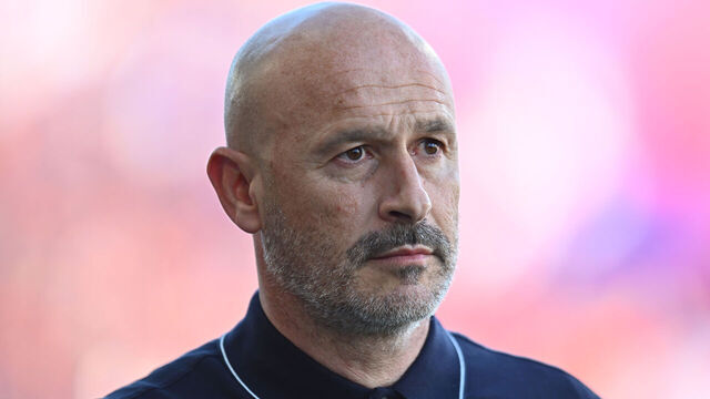 BOLOGNA, ITALY - MAY 23: Vincenzo Italiano head coach of Bologna FC during the Serie A match between Bologna FC 1909 and FC Internazionale at Renato Dall'Ara Stadium on May 23, 2026 in Bologna, Italy.