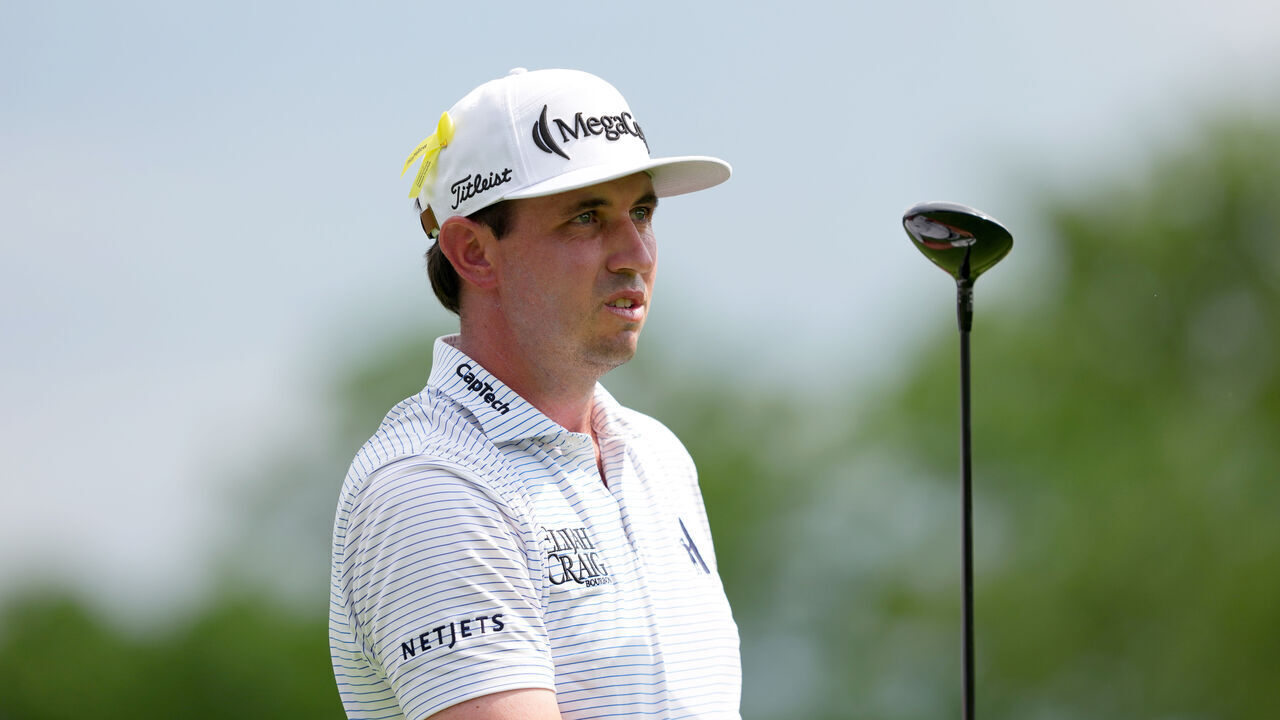 DUBLIN, OHIO - JUNE 06: J.T. Poston of the United States plays his shot from the fifth tee during the third round of the the Memorial Tournament presented by Workday 2026 at Muirfield Village Golf Club on June 06, 2026 in Dublin, Ohio.