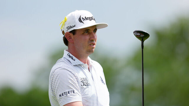 DUBLIN, OHIO - JUNE 06: J.T. Poston of the United States plays his shot from the fifth tee during the third round of the the Memorial Tournament presented by Workday 2026 at Muirfield Village Golf Club on June 06, 2026 in Dublin, Ohio.