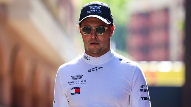 MONTE-CARLO, MONACO - JUNE 6: Sergio Perez of Mexico and Cadillac F1 Team walks in the paddock during Qualifying ahead of the F1 Grand Prix of Monaco at Circuit de Monaco on June 6, 2026 in Monte-Carlo, Monaco.