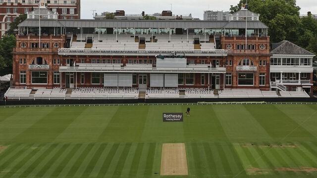 A general view of Lord's Cricket Ground during the first day of the Rothesay Test Match between England and New Zealand in London, United Kingdom, on June 4, 2026.