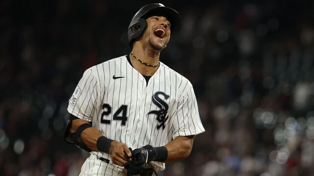 CHICAGO, ILLINOIS - JUNE 09: Braden Montgomery #24 of the Chicago White Sox celebrates his walk-off, two-run home run in the 10th inning against the Atlanta Braves in his MLB debut at Rate Field on June 09, 2026 in Chicago, Illinois.