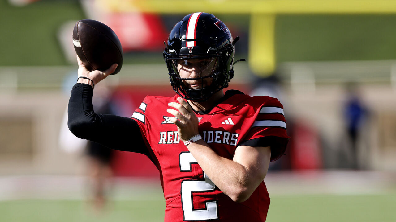 LUBBOCK, TEXAS - APRIL 17: Brendan Sorsby #2 of the Texas Tech Red Raiders passes during the Texas Tech Spring Game at Jones AT&T Stadium on April 17, 2026 in Lubbock, Texas.