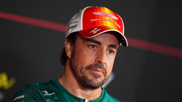Aston Martin driver Fernando Alonso during the driver press conferences at the Circuit de Barcelona-Catalunya ahead of the Barcelona-Catalunya Grand Prix which will take place on Sunday. Picture date: Thursday June 11, 2026.