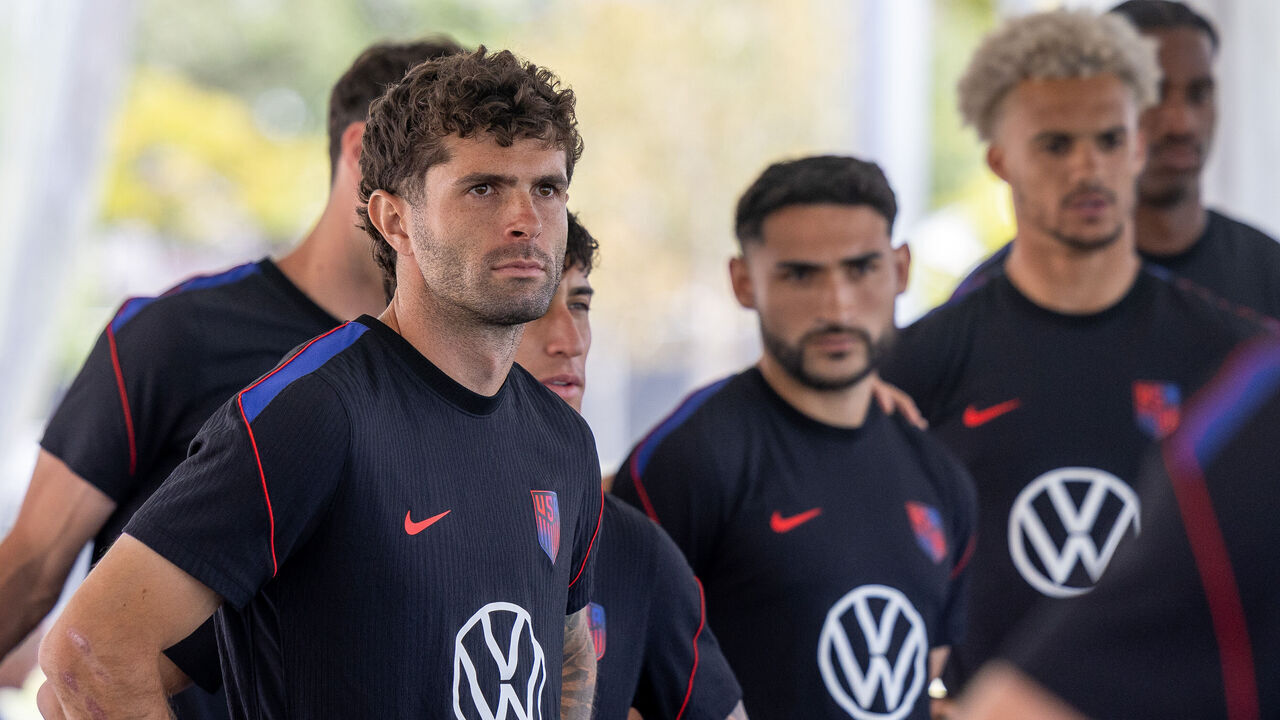 IRVINE, CALIFORNIA - JUNE 9: Christian Pulisic of the United States Gym activation on June 9, 2026 in Irvine, California.