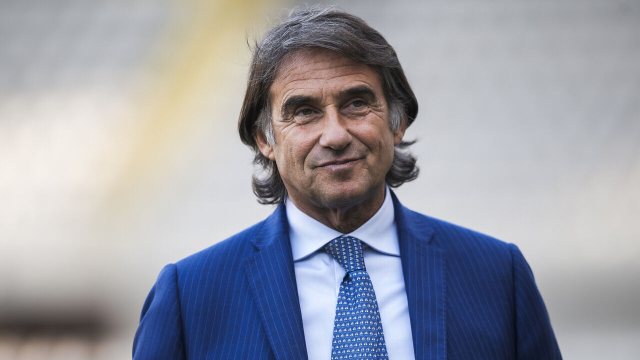 STADIO OLIMPICO GRANDE TORINO, TURIN, ITALY - 2026/05/08: Giovanni Carnevali, CEO of US Sassuolo, looks on prior to the Serie A football match between Torino FC and US Sassuolo. Torino FC won 2-1 over US Sassuolo.