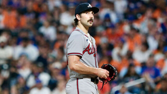 NEW YORK, NY - JUNE 12: Spencer Strider #99 of the Atlanta Braves pitches during the game between the Atlanta Braves and the New York Mets at Citi Field on Friday, June 12, 2026 in New York, New York.