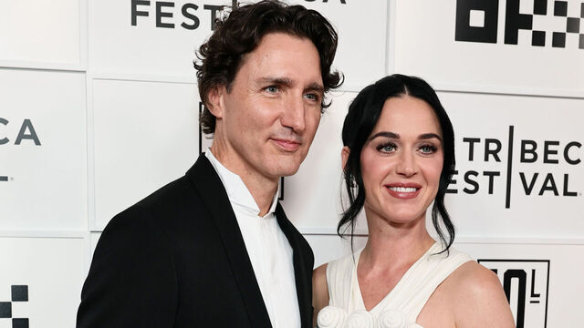 NEW YORK, NEW YORK - JUNE 08: (L-R) Justin Trudeau and Katy Perry attend "Katy Perry: The Lifetimes Tour" Premiere during the 2026 Tribeca Festival at BMCC Theater on June 08, 2026 in New York City.