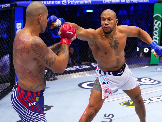 Gane TKOs Pereira to claim UFC interim heavyweight title